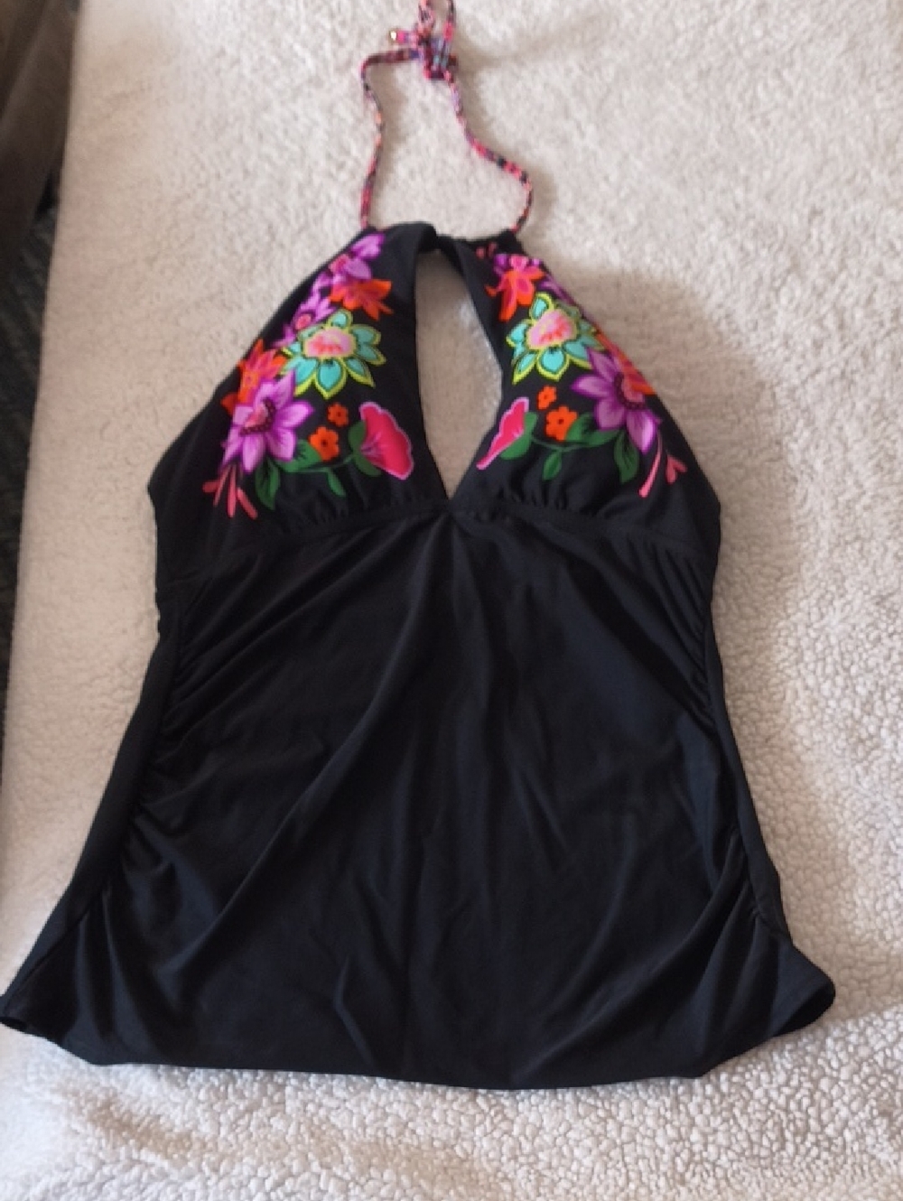 Anne Cole Black Swimsuit Top